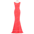 Vestido rojo atractivo del verano del traje de las mujeres del O-Cuello Vestido largo del vestido de partido Vestido formal delgado de la sirena delgada Vestidos CL009648-2